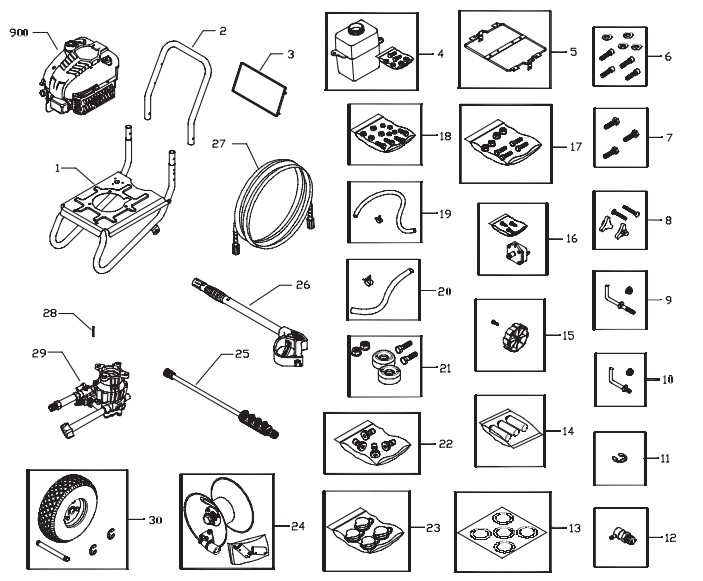 Craftsman 580.752800 pressure washer parts